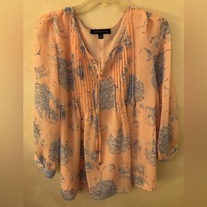 Lovely Tommy Hilfiger Chiffon Peasant Blouse, Size Large